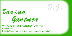 dorina gantner business card